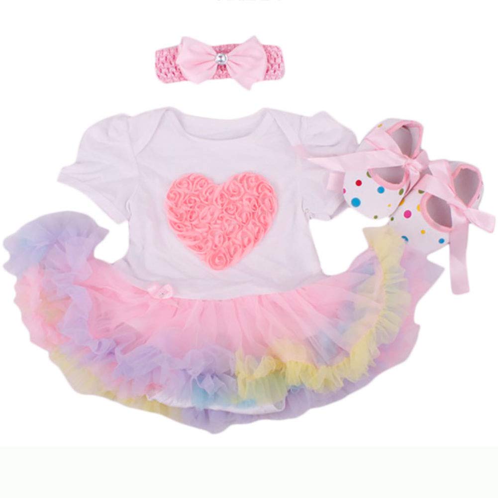 NPK 1 set Replace Clothing Fashion Clothes 20 " 22 " Newborn Reborn Baby Dress Doll 3 in 1 Tutu