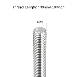 MECCANIXITY Fully Threaded Rod M10 x 180mm 1.5mm