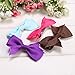 Happeks 20PCS Multi-colored Girls Ribbon Bow Hair Clip Hand-made Kids Alligator Clips Hair Accessories