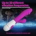 CNHIDEE Silicone Rabbit Vibrator with Multi Speed Vibration Frequencies for Clitoral and G Spot Stimulation, 4.8 Ounce