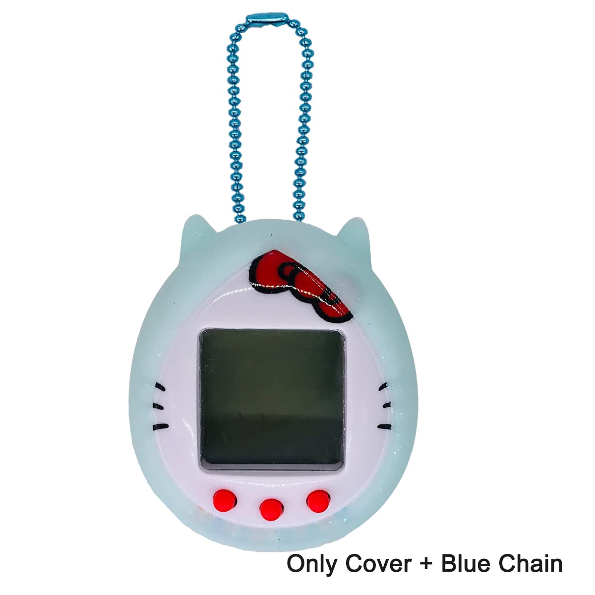 Protective Silicone Case Cover for Tamagotchi Hello Kitty 42892/42891 with Color Chain(Only Cover) (Blue)
