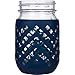 JarJackets Silicone Mason Jar Sleeve - Fits 16oz (1 pint) REGULAR-Mouth Jars | Package of 1 (Midnight)