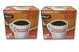32 Count - Dunkin Donuts Pumpkin Flavored Coffee K-Cups For Keurig K Cup Brewers and 2.0 Brewers