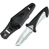 SCUBAPRO White Tip Stainless Steel Diving Knife, White