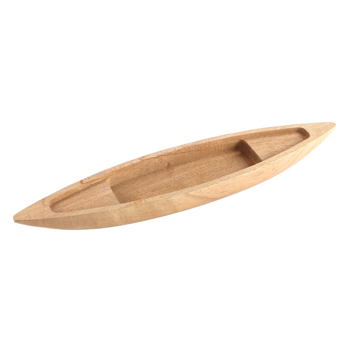 Sarini Wooden Fishing Boat Model Decoration Unfinished Boat Ornaments Craft for Party Decoration Shelf Decor Nautical Theme Handmade Boat Craft