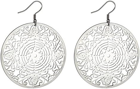 Drop Earring Mandala Dream (Lace) Made With Surgical Steel by JOE COOL