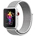 INTENY Sport Band Compatible with Apple Watch 40mm, Soft Lightweight Breathable Nylon Sport Loop, Strap Replacement for iWatch Series 4 (Seashell, 40mm)
