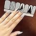6 Different Sheets Shinny Full Nail Art Tips Stickers False Nail Design Manicure Sets (Style C)