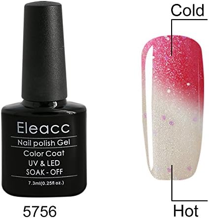 Eleacc Temperature Changing Colour Soak Off UV LED Gel Polish Gelpolish 7.3 ml (5756)