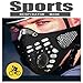 Black Respirator Mask Dust proof Mask, Filtered Activated Carbon Filtration Exhaust Gas Anti Pollen Allergy PM2.5 Half Face Mask