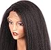 Chantiche Italian Yaki 360 Lace Frontal Wigs for Black Women Pre Plucked Brazilian Remy Full Lace Front Human Hair Wigs with Baby Hair 150 density 14inch Natural Color
