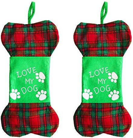 EASTOP Dog Christmas Stocking Bones 2 packs (Bone)