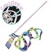 Cat Dancer Cat Toy Cat Charmer Safe Wand Teaser Colorful Fabric Ribbon Safe Flexible Exercise Toy 1 Pack primary