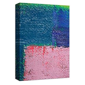 Canvas Wall Art Abstract Ink Watercolor Collage Painting Artwork for Home Prints Framed - 12x18 inches