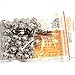 GEM-Inside Tibetan Silver Loose Spacer Beads Ball Flower Bali Style Metal Antique Bag for Jewelry Making Findings 50 pcs 8mm