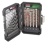 MIBRO 871060 High Speed Steel and Super Masonry Drill Bit Set, 17 Pieces