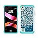 LG Tribute HD Case, LG X Style Case, LG Volt 3 Case, MagicSky [Shock Absorption] Studded Rhinestone Bling Hybrid Dual Layer Armor Defender Cover For LG Tribute HD / LG X Style / LG Volt 3(Flower2)