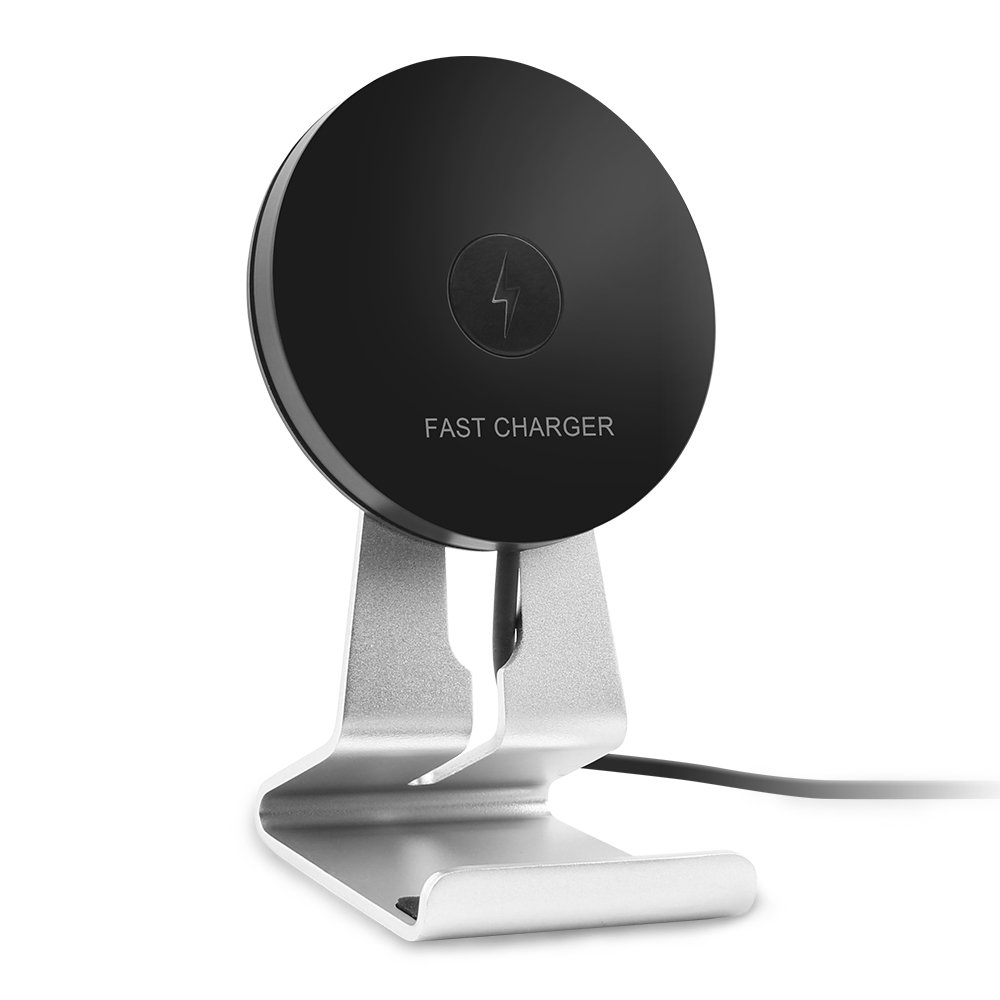 Cargador Inalambrico OMARS® Qi Wireless Quick Charger Negro Carga Rápida Para Samsung