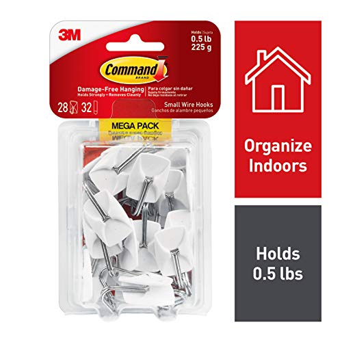 Command Wire Hooks, White, Indoor Use (17067-MPES)