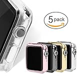 [5 PACK] VICTONY Apple Watch Series 2 /Series 3 Case, iWatch Protective Bumper Case TPU Ultra-Thin Scratch-resistant Flexible Slim Lightweight Cover (38mm)