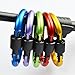 DYZD Carabiner Gear Aluminum Alloy D Shape Buckles D Ring Keychains Screw Locking Spring Clip Hook Keyring Clip Hook(Style 1, 5 PCS)