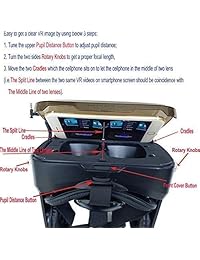 VR EMPIRE   Auriculares de realidad virtual 3D con 120° FOV, auriculares estéreo, botón de respuesta para smartphone de 4,0 a 6,2 pulgadas