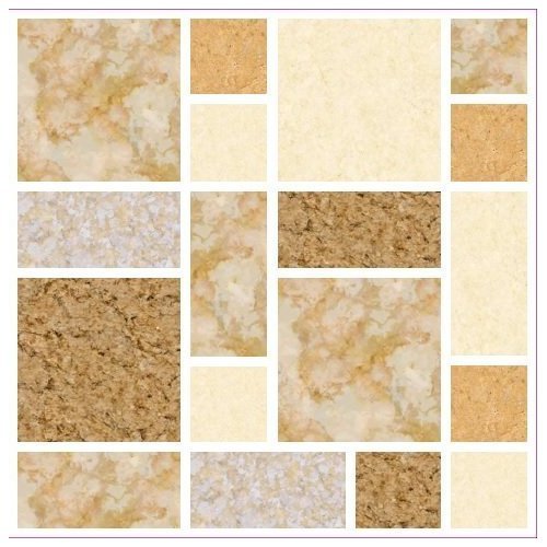 Pack of 10 coffee brown cream marble stone effect mosaic tile transfers