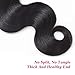 Lin Hair Unprocessed Virgin Brazilian Body Wave Human Hair Extension Brazilian Natural Hair Weave Weft 1 Bundle #1b (8