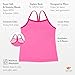 Lucky & Me Ella Girls Dance Tank Top, Gymnastics & Dancewear, 3-Pack, Rosey Posey 4/5