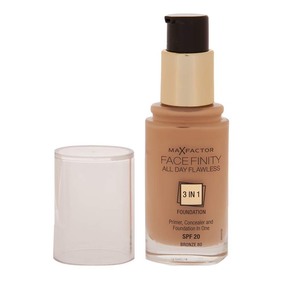 Max Factor All Day Flawless 3-in-1 Foundation 80 Bronze, 30 ml