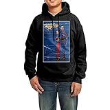 AW45H-1 Kids Henry Danger Hoodie Hooded Sweatshirt (Black,L)