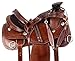 Manaal Enterprises Size 10″, 11″, 12″, Wade Tree A Fork Youth Child Premium Western Leather Roping Ranch Work Pony Horse Saddle TACK Get Headstall, Breastplate (12″ Inch Seat, Medium Oil_2)thumb 1