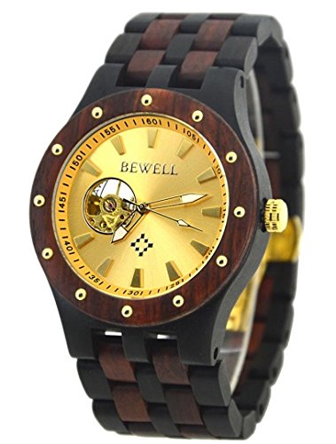 wooden skeleton watch