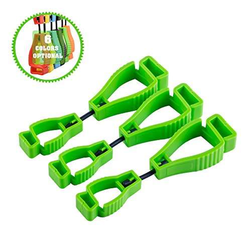 Glove Clip Holder Safety Gear Attach Gloves Towels Glasses Helmets Hanger Guard Labor Work Clamp Grabber Catcher Safety Work POP. (Green) …