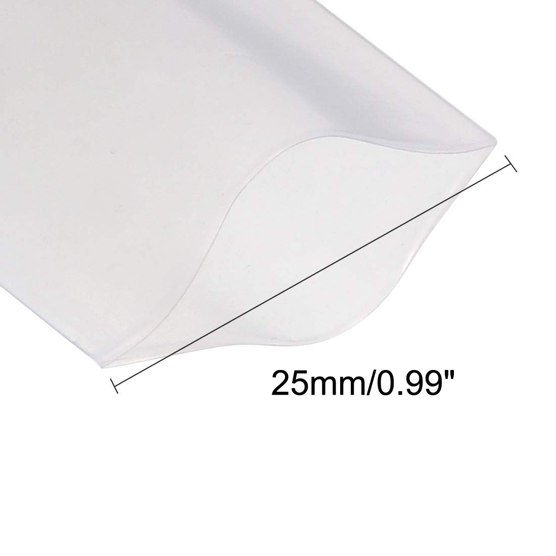 sourcingmap 43mm Flat PVC Heat Shrink Tubing Battery Wrap 2m Length for 26650 Battery Clear - Image 3