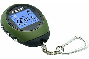 sinraoee ni Handheld Portable GPS Navigation Location Finder Dot Matrix Display for Biking Hiking Travelling Wild Exploion