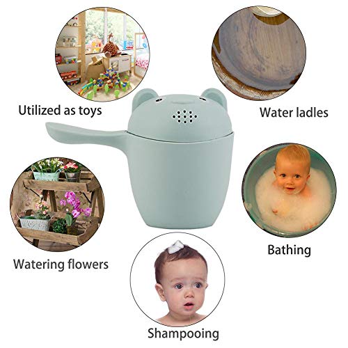 Heitaisi Multi-Purpose Baby Shampoo Cup Baby Bath Waterfall Ladle Sprinkler Water Ladle Water Deflector - Best Baby Bath Helper