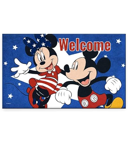 Amazon.com : Flagology, Disney Mickey and Minnie USA Welcome