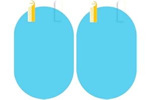 FULLOPTO Anti-fog Outdoor Car Rearview Waterproof Membrane Mirror Film, High Definition Anti-Rain Smooth Film with Full Rain Resistance for Outdoor Mirror / Windows / Glass (Universal Free Size)