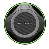 Wireless Charger, iPhone X Wireless Charger, 7.5W Wireless Charging for iPhone X 8/8 Plus, 10W Fast Wireless Charging for Samsung Galaxy S9/S9 Plus/S8/Note 8/5/S7,5W for All Qi enabled Phones