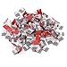 Adhesive Reusable Clear Cable Clips 100 Pack – Self Locking Wire Clips Cable Management Wire Holder Drop Cable Clamp Wire Cord - Multi-Purpose in Car, Home, Office and String Lights