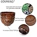 Cospring Handmade Wood Bowl, Mug, for Rice, Soup, Dip, Coffee, Tea, Decoration (2PCS Jujube Bowls, L: 5-1/8 inch Dia by 3-1/8 inch High)