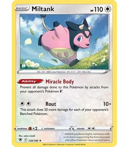 Amazon.com: Pokemon - Miltank GG24/GG70 - Crown Zenith - Galarian Gallery