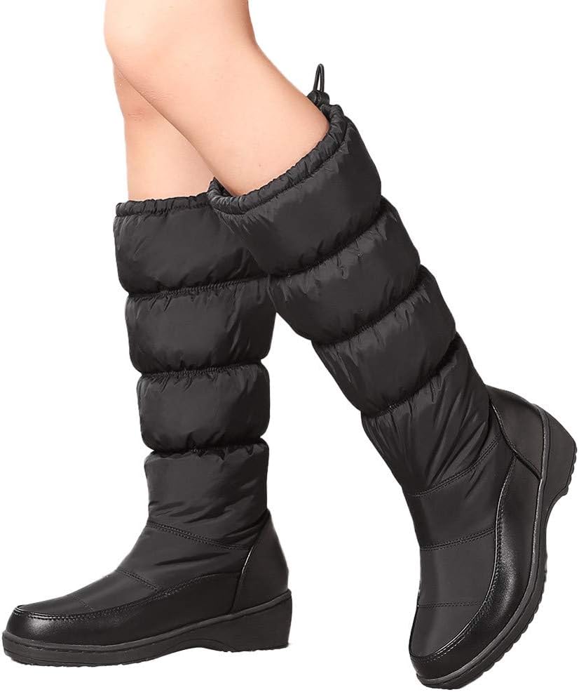 Aurorax Shoes Women's Long Snow Boot,Waterproof Bootie Winter Warm Shoe 5.5-9.5
