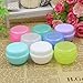 Travel Accessories Bottles Containers Sets,8 Pieces Empty Plastic Sample Containers with Lids 10 Gram/10 ML Size Cosmetic Pots Jars with 4 Pieces Mini Spatulas ¡­