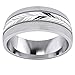 LANDA JEWEL (5 Styles) Heavy Solid Sterling Silver Wedding Band Diamond Cut Patterned Ring Comfort Fit Unisex