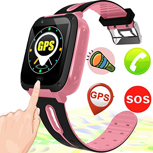 Kids Smart Watch - Smart Wrist Watch Phone for 3-12 Year Old with 1.5'' HD Touch Screen GPS Tracker SOS Camera Game Touch Screen Smartwatch Thanksgiving Electronic Learning Toys for Boys Girls