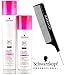 Schwarzkopf BC Bonacure COLOR FREEZE Sulfate-Free SHAMPOO & CONDITIONER Duo SET for overprocessed or colored hair (with Sleek Steel Pin Tail Comb) (8.5 oz/6.8 oz DUO KIT)