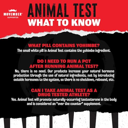 Animal Test Testosterone Booster for Men - Male Enhancing Supplement Libido Booster for Strength Athletes & Bodybuilders to Increase Stamina, Endurance, Muscle Growth, All-in-One Packs – 21 Day Cycle