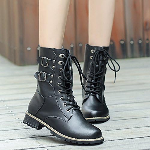 Korean fashion men leather bootsBlack Foot Length=25.4CM=10In Amazon